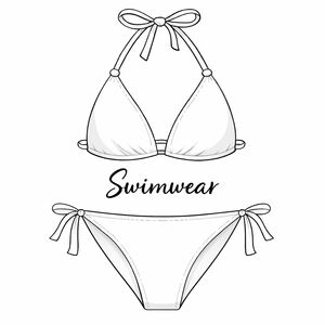 White Women's Bikini Set